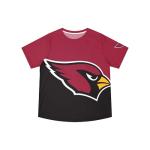 FOCO Arizona Cardinals NFL Mens Cropped Big Logo Colorblock Rash Guard - L