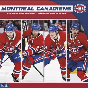 2026 Montreal Canadiens (Bilingual French) Wall Calendar (English and French Edition)