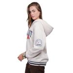 Ultra Game Unisex WNBA Official Super Soft Kaleido Hoodie Sweatshirt, Connecticut Sun, Oatmeal Heather, Small