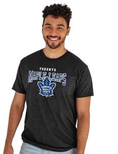 Toronto Maple Leafs NHL Officially Licensed T-Shirt Heathered Black, Large