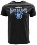 Toronto Maple Leafs NHL Officially Licensed T-Shirt Heathered Black, Large