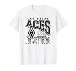 WNBA Official Las Vegas Aces 2025 Champions Parade Time T-Shirt