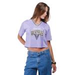 Ultra Game WNBA Official Womens Super Soft Mesh Crop Top T-Shirt, Golden State Valkyries, Team Color, Medium