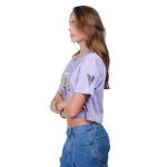 Ultra Game WNBA Official Womens Super Soft Mesh Crop Top T-Shirt, Golden State Valkyries, Team Color, Medium