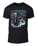 DeeTeeGee Black Philadelphia Jalen Hurts Bootleg Style Throwback Style T-Shirt Men's Adult Large