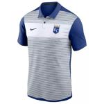 Nike Men's MLB Striped Vapor Polo (US, Alpha, X-Large, Regular, Regular, Blue, Kansas City Royals)