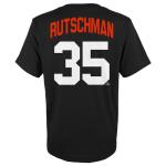 Outerstuff Adley Rutschman Baltimore Orioles MLB Kids Youth 8-20 Official Player Name & Number Jersey T-Shirt (US, Numeric, Size: 10-12, Regular, Black)