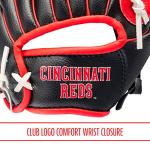 Franklin Sports MLB Youth Teeball Glove and Ball Set - Kids Cincinnati Reds Baseball and Teeball Glove and Ball - Perfect First Kids Glove - 9.5"