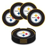 Rico Industries NFL Football Pittsburgh Steelers Classic Favorites: PVC Coaster Set (4-Pack)