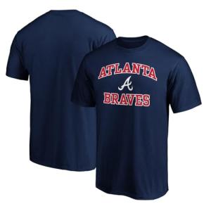 Outerstuff MLB Kids 4-7 Official City Headline Arch Logo Team T-Shirt (US, Numeric, Size: 5-6, Regular, Atlanta Braves - Navy)