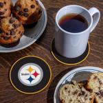 Rico Industries NFL Football Pittsburgh Steelers Classic Favorites: PVC Coaster Set (4-Pack)