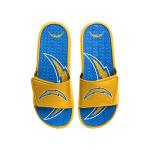 FOCO Los Angeles Chargers NFL Mens Colorblock Big Logo Gel Slide - S