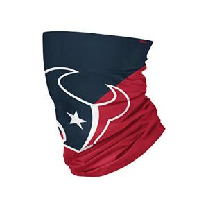 FOCO NFL Houston Texans Unisex Face Mask Gaiter Big Logo, Team Colors, One Size