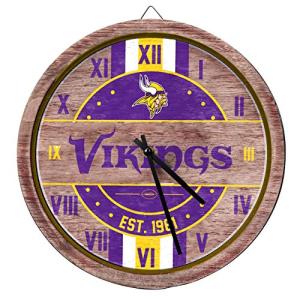 FOCO Minnesota Vikings NFL Barrel Wall Clock