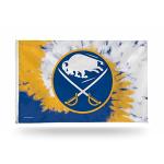Rico Industries NHL Buffalo Sabres Tie Dye 3' x 5' Banner Flag 3' x 5' Banner Flag Single Sided - Indoor or Outdoor - Home Décor