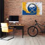 Rico Industries NHL Buffalo Sabres Tie Dye 3' x 5' Banner Flag 3' x 5' Banner Flag Single Sided - Indoor or Outdoor - Home Décor
