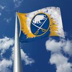 Rico Industries NHL Buffalo Sabres Tie Dye 3' x 5' Banner Flag 3' x 5' Banner Flag Single Sided - Indoor or Outdoor - Home Décor