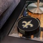 Rico Industries NFL Football New Orleans Saints Classic Favorites: PVC Coaster Set (4-Pack)