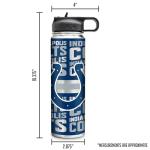 Rico Industries NFL Football Indianapolis Colts 22oz Stainless Steel Tumbler with Lid - Great For Coffee, Tea, Water or Cocktails
