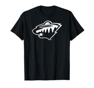 Minnesota Wild Two Tone Black NHL Officially Licensed T-Shirt
