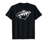 Minnesota Wild Two Tone Black NHL Officially Licensed T-Shirt