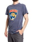 Calhoun NHL Surf & Skate Men's Garment Dyed Vintage T-Shirt (Florida Panthers, X-Large)