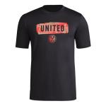 adidas Men's Atlanta United FC Local Pop Short Sleeve Pre-game T-shirt, Black, XX-Large