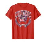 Columbus Blue Jackets Vintage Victory Red Licensed T-Shirt