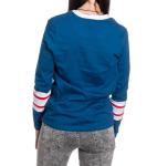 Calhoun NHL Women's V-Neck Varsity Long Sleeve Shirt (New York Rangers, X-Large)