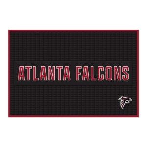 Rico Industries NFL Football Atlanta Falcons 12" x 18" PVC Heavy Duty/Thick Home Décor/Kitchen/Bar Mat