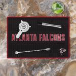 Rico Industries NFL Football Atlanta Falcons 12" x 18" PVC Heavy Duty/Thick Home Décor/Kitchen/Bar Mat