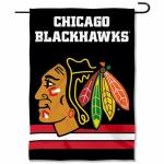 Chicago Blackhawks Black Double Sided Garden Flag