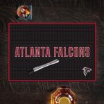 Rico Industries NFL Football Atlanta Falcons 12" x 18" PVC Heavy Duty/Thick Home Décor/Kitchen/Bar Mat