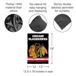 Chicago Blackhawks Black Double Sided Garden Flag