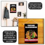 Chicago Blackhawks Black Double Sided Garden Flag