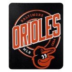 Northwest Enterprises MLB Campaign Design 50""x60"" Fleece Throw Blanket (Baltimore Orioles), 9060427674