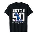 Number and Portrait Mookie Betts Los Angeles MLBPA T-Shirt