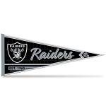 Rico Industries NFL Football Las Vegas Raiders Classic 12" x 30" Felt Wall Décor Pennant - Great for Home/Bed Room/Man Cave Décor