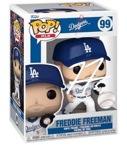 Freddie Freeman #99 Facsimile Signed Reprint Laser Autographed Funko POP! Baseball MLB: Los Angeles Dodgers Figurine with Protector Case