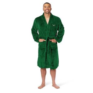 Northwest NFL Philadelphia Eagles Retro Adult Unisex Silk Touch Bathrobe, Large/X-Large, Green, Officially Licensed Loungewear, Soft Plush Polyester