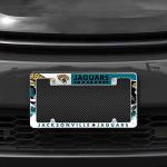 Rico Industries NFL Jacksonville Jaguars Primary 12" x 6" Chrome All Over Automotive License Plate Frame for Car/Truck/SUV