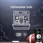 Top Cup NFL Pittsburgh Steelers 20 oz Reusable Aluminum Cups 20 Count | Officially Licensed, Durable, Reusable & Recyclable, Made in USA