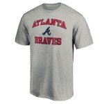 MLB Kids Youth 8-20 Official City Headline Arch Logo Team T-Shirt (US, Numeric, 10, 12, Regular, Atlanta Braves - Grey)