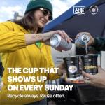 Top Cup NFL Pittsburgh Steelers 20 oz Reusable Aluminum Cups 20 Count | Officially Licensed, Durable, Reusable & Recyclable, Made in USA