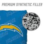 YouTheFan Officially-Licensed NFL Los Angeles Chargers Set of 4 Cornhole Bags - All Weather Regulation 6” x 6” Size - 16oz Weight - Designed in USA
