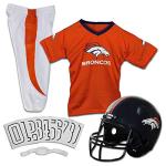 Denver Broncos Youth NFL Deluxe Helmet and Uniform Set (Small)