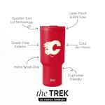 Simple Modern Officially Licensed NHL Calgary Flames 30 oz Tumbler with Flip Lid and Straws | Hockey Insulated Cup Stainless Steel | Gifts for Men Women | Trek Collection | Calgary Flames