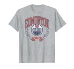 Edmonton Oilers Vintage Victory Gray Officially Licensed T-Shirt
