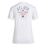 adidas Women's Atlanta United FC Local Stoic Short Sleeve Pre-game T-shirt, White, XX-Large