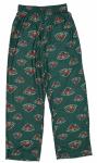 Outerstuff NHL Boys Youth All-Over-Print Lounge Pants Pajama Bottoms - Minnesota Wild, Large (12-14)